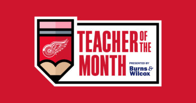 The Detroit Red Wings Teacher of the Month Award Sponsored by Burns & Wilcox